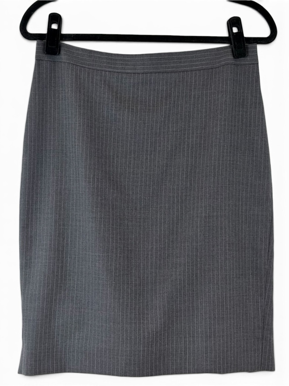 J.Crew No. 2 Pencil Skirt – Women’s Size 4 | Gray Pinstripe | 100% Wool - Picture 2 of 9